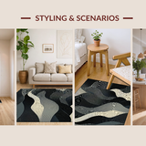 Minimalist Chic Linear Arrangement(Black)