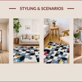 Contemporary Circular Patterned Motif(Gray)