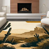 Artful Earthy Wild West Motif(Beige)