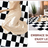 Mid Century Aesthetic Kids Room Furry Area(Black)