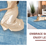 Trendy Distressed Blue Tiled Look(Blue)