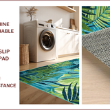 Tropical Multi Color Hallway Runner Use(Blue)