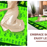 Artful Celtic Inspired Welcome Mat(Green)