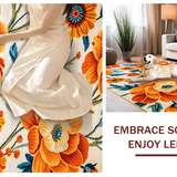 Lively Blossom Patterned(Orange)