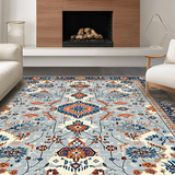 Vibrant Floral Medallion Artwork(Gray)
