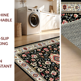 Elegant Monochrome Floral Motif(Black)