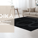 Abstract Coiled Form Aesthetic(Black)