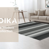 Sleek Modernist Monochrome Waves(Black)