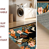 Whimsical Bright Floral Elegance(Black)