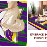 Eclectic Festive Geometric Arrangement(Purple)