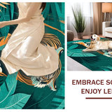 Artistic Abstract Jungle Print(Orange)