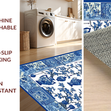 Charming Traditional Floral Trellis Style(Blue)