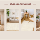 Elegant Neutral Geometric Weave(Beige)