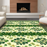 Minimalist Shamrock Patterned Welcome Mat(Green)