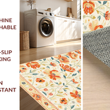 Dynamic Colorful Leafy Design(Beige)