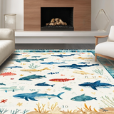 Aqua Alphabet Mat Sea Creature Kids Play Area(Blue)