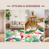 Tropical Flamingo Striped Aesthetic(Pink)