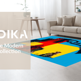 Bold Abstract Street Art Fusion(Blue)