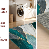Contemporary Teal and Gold Motif(Green)
