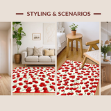 Vibrant Retro Floral Motif(Red)