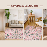 Modern Artistic Floral Accent(Pink)