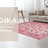 Vibrant Green Floral Elegance(Pink)