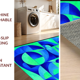 Vibrant Swirl Artistry Motif(Blue)