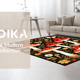 Charming Rustic Floral Elements(Red)