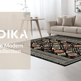 Boho Chic Geometric Motif(Black)
