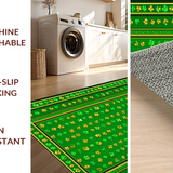 Rustic Green Trellis Motif(Green)