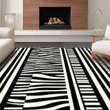 Vibrant Eclectic Striped Design(Black)
