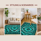 Sophisticated Earth Tone Geometric(Blue)