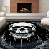 Mysterious Floral and Skull Fusion(Black)