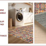 Joyful Multicolor Linear Design(Red)