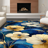 Modern Playful Botanical Motif(Blue)