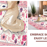 Elegant Light Blush Tiled Design(White)