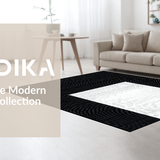Modern Geometric Black Cream(Black)