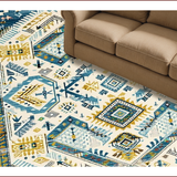 Chic Abstract Cream Aesthetic(Blue)