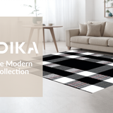 Elegant Farmhouse Checkered Texture(Black)