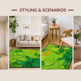Modern Artistic Moss Textural Contrast(Green)