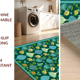 Chic Green Abstract Nature Motif(Green)