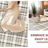 Charming Warm Beige Geometric Touch(Beige)
