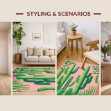 Vibrant Earthy Toned Floral Geometry(Green)