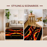 Contemporary Colorful Twisted Motif(Red)