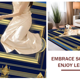 Contemporary Abstract Gold(Blue)