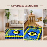 Artful Ogee with Blue Tones(Blue)