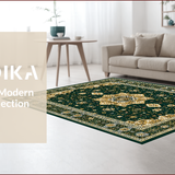 Elegant Earthy Geometric Motif(Green)