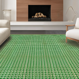 Stylish Trellis Motif in Greens(Green)