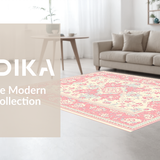 Vibrant Shagged Eclectic Style(Pink)