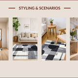 Contemporary Minimalist Linear Design(Gray)